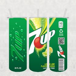 7up lemon tumbler png, sublimation tumbler png, 7up lemon tumbler wrap, 20oz skinny tumbler png digital download