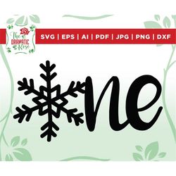 Snowflake 1 svg, Snowflake one svg, One snowflake svg, snowflake svg, Winter onederland svg, Winter one svg, One cake to