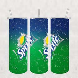 sprite tumbler png, sublimation tumbler png, sprite tumbler wrap, 20oz skinny tumbler png digital download