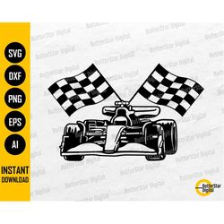 racing car svg | checkered flag svg | racer t-shirt decal sticker graphics | cricut cut file cuttable clip art vector di