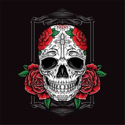 dia de los muertos svg cut files, sugar skull svg, skull clipart, skull & rose download svg, day of the dead svg files,