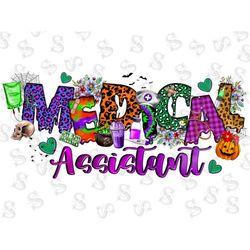 halloween medical assistant png sublimation design,halloween nurse png,medical assistant png,halloween sublimation png,f