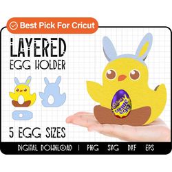 chick egg holder svg, easter egg svg, easter egg holder template, egg stand template svg, dxf, easter egg cut file, east