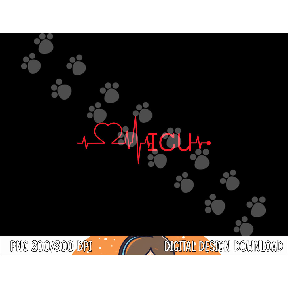 Love ICU Heart beat doctor nurse hospice workers cool png, sublimation copy.jpg