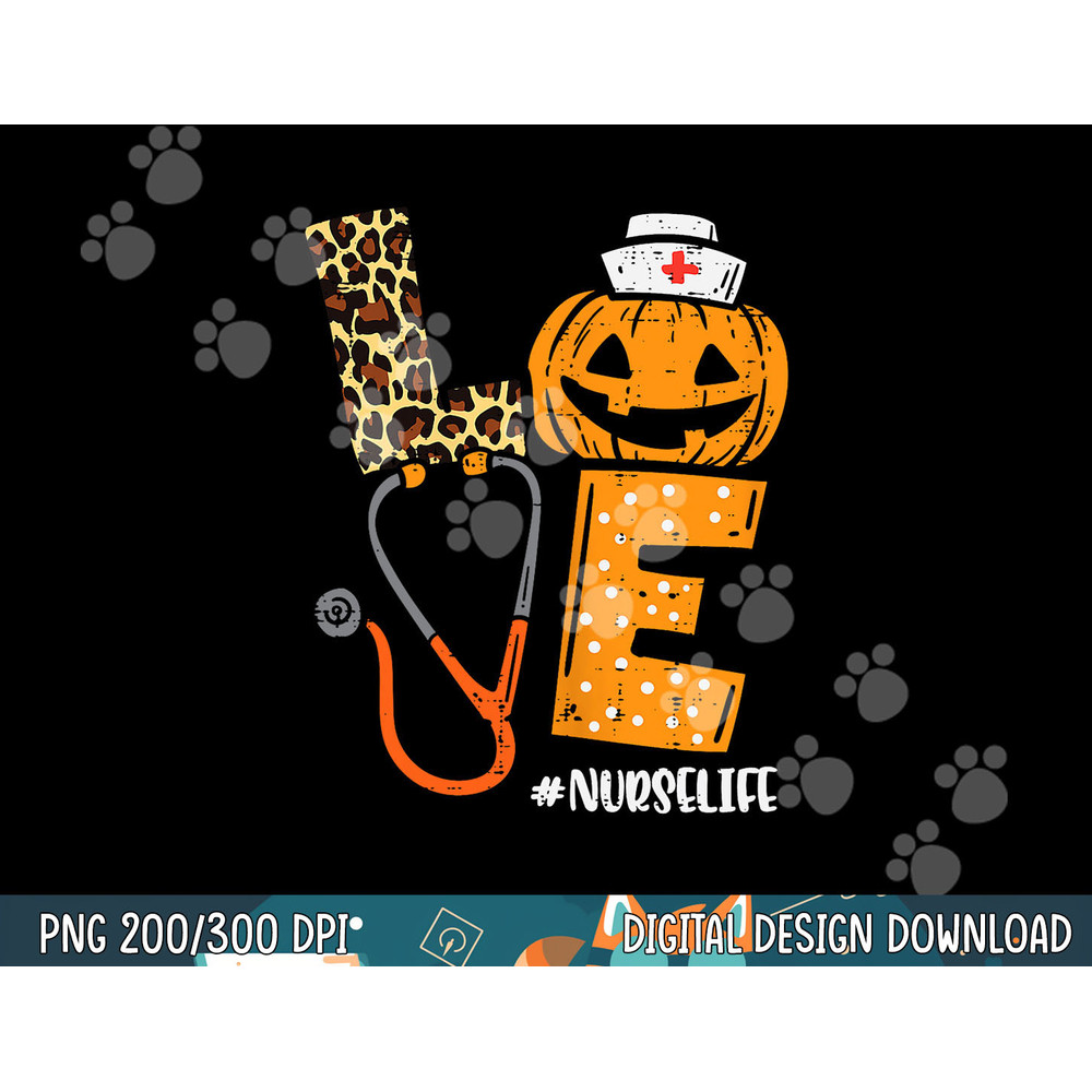 Love Nurse Pumpkin Leopard Fall Halloween Thanksgiving Women png, sublimation copy.jpg