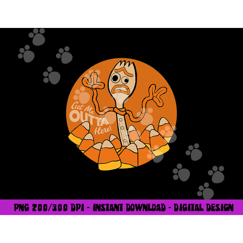 Disney PIXAR Toy Story 4 Forky Get Me Outta Here Halloween png,sublimation copy.jpg