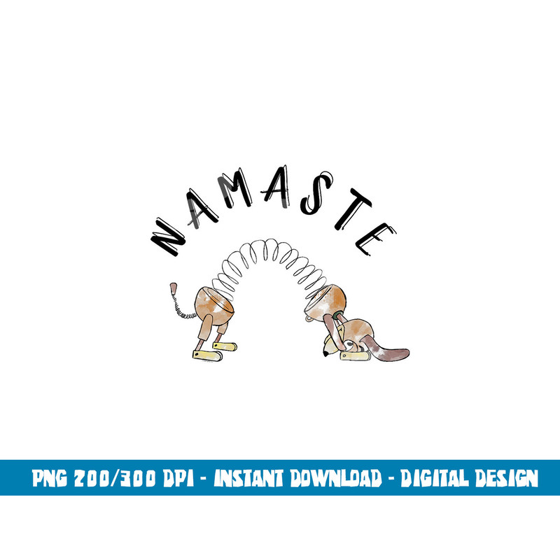 Disney Pixar Toy Story Slinky Dog Namaste Stretch Poster  png, sublimation copy.jpg