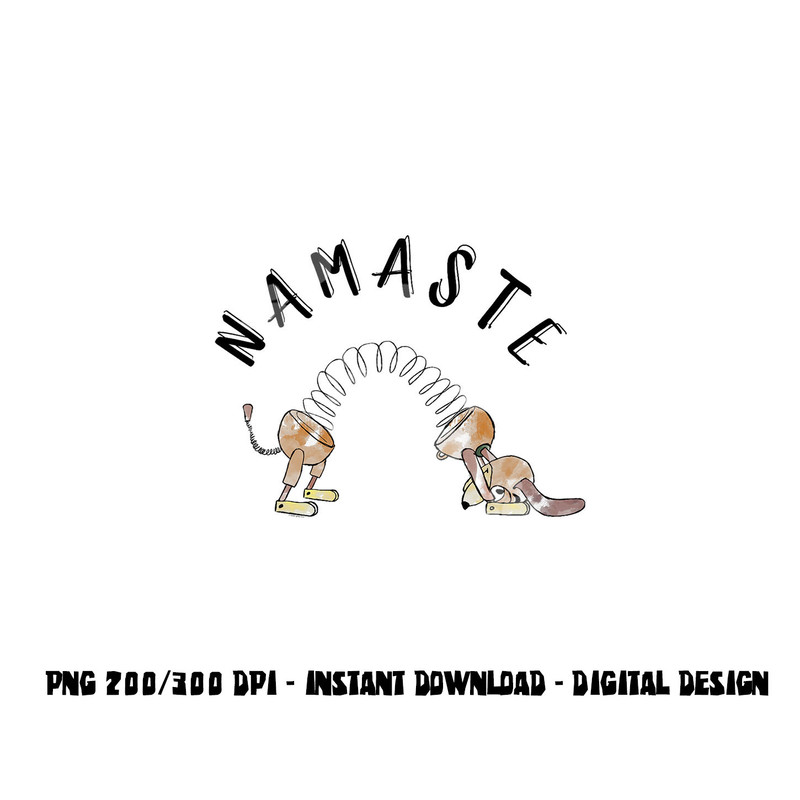 Disney Pixar Toy Story Slinky Dog Namaste Stretch Poster png, sublimation copy.jpg