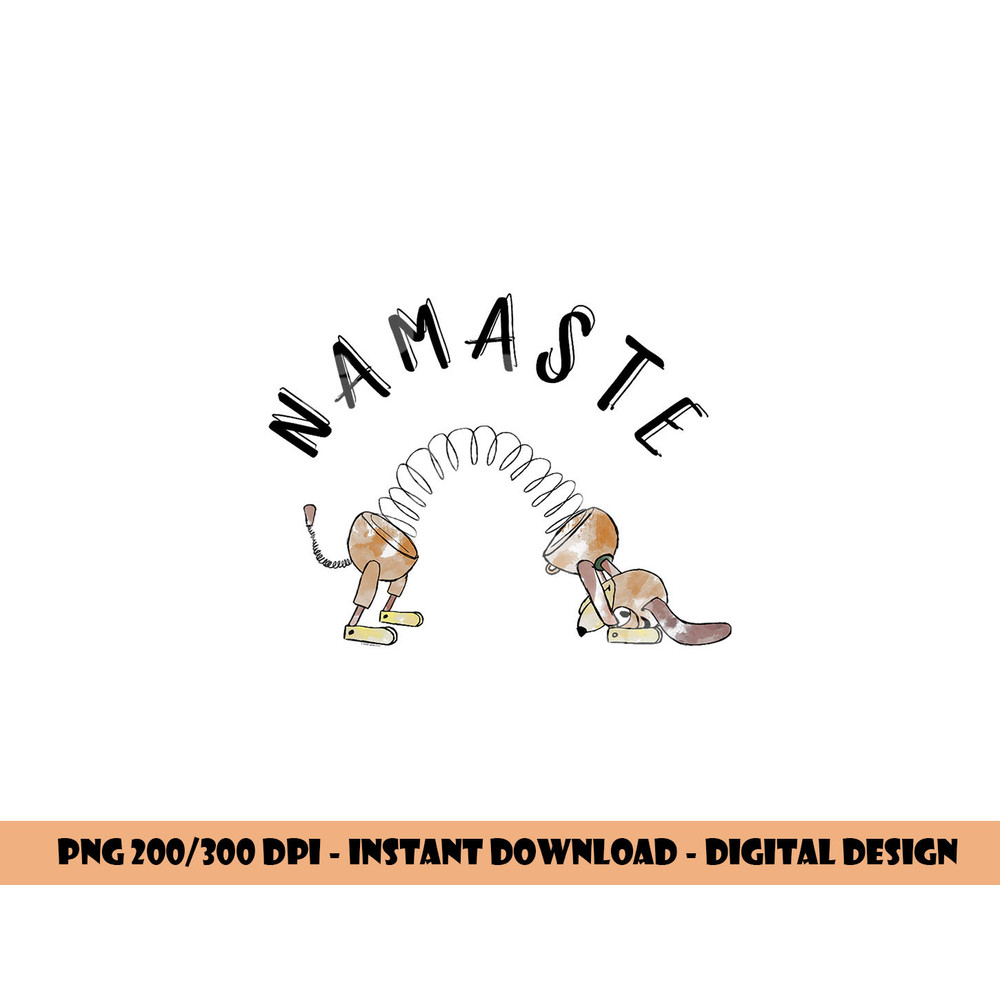 Disney Pixar Toy Story Slinky Dog Namaste Stretch Poster png, sublimation copy.jpg