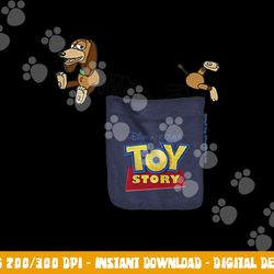 disney pixar toy story slinky dog pocket graphic  png, sublimation  png, sublimation copy