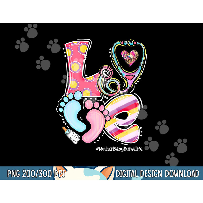 love stethoscope footprint mor baby nurse life  copy.jpg