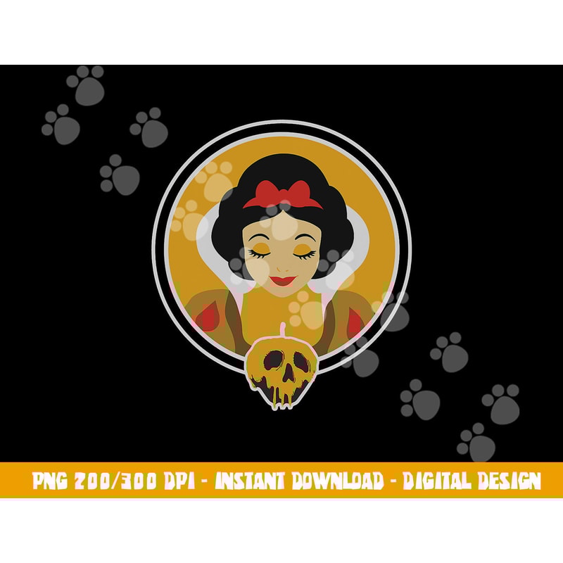 Disney Snow White and Poisoned Apple Halloween png, sublimation copy.jpg