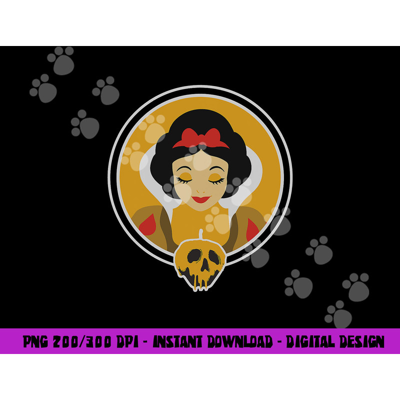 Disney Snow White and Poisoned Apple Halloween png, sublimation copy.jpg