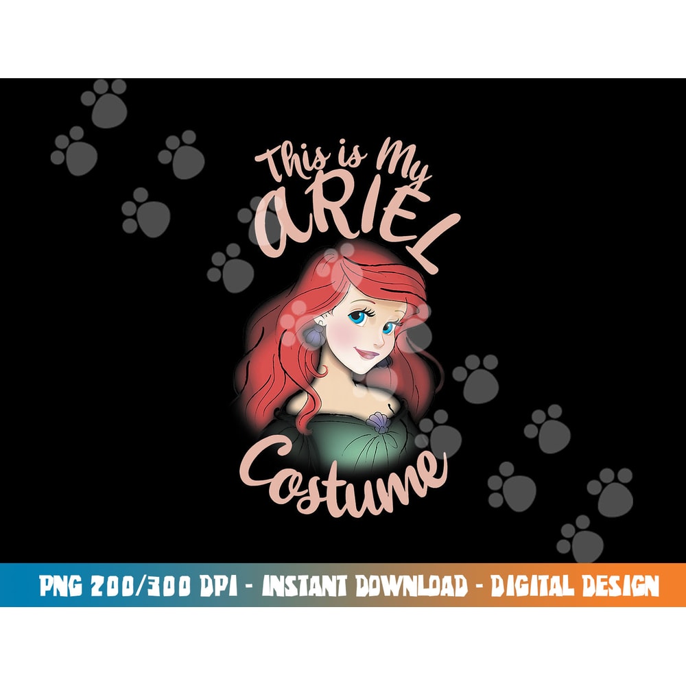 Disney The Little Mermaid Ariel This Is My Costume Halloween png, sublimation copy.jpg