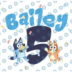 personalized bluey birthday design png, kids customizable design png, personalize name and age bluey png, bluey birthday