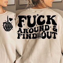 fuck around find out svg fuck you middle finger skeleton hand svg files svg png pdf jpg eps