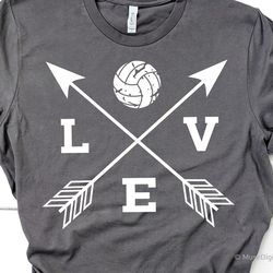 volleyball svg, love volleyball svg, volleyball mom svg, volleyball shirt svg, arrows, volleyball fan svg file for cricu