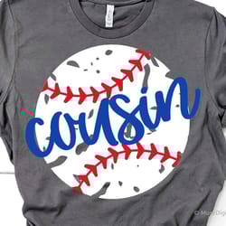 baseball cousin svg, funny baseball svg, little brother svg, girl baseball shirt svg, boy biggest fan svg for cricut &