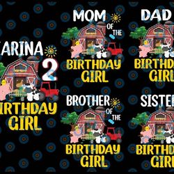personalized name and age family farm birthday png, barnyard birthday png, country birthday boy girl party png, farm the