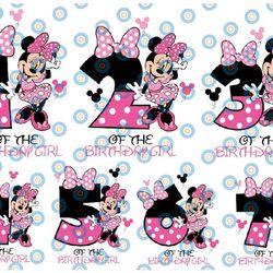 bundle birthday boy girl number one to seven svg, happy birthday svg, micky birthday squad, minnie mouse svg, magical ki