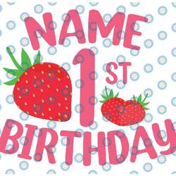 personalized name and age sweet one strawberry birthday svg, matching strawberry birthday png, family matching strawberr