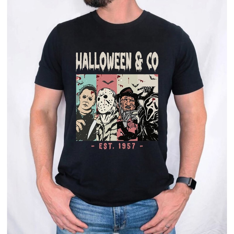 Horror Movie Halloween Scream Jason Spooky Shirt, Halloween Michael Myers Tshirt, Horror Characters Shirt, Halloween Party Shirt - 6.jpg