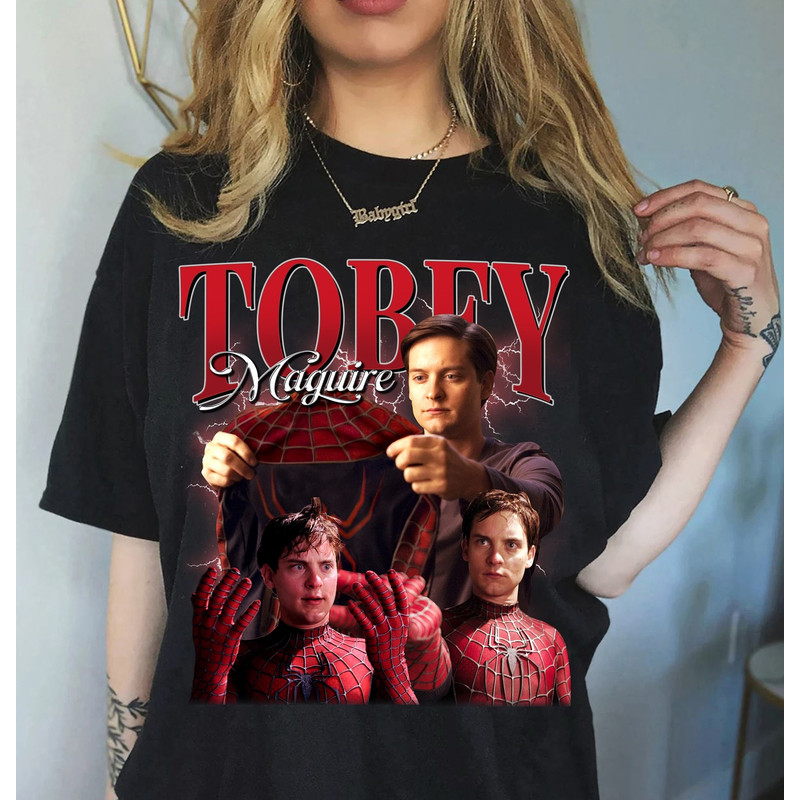 Tobey Maguire Tshirt, Vintage Tobey Maguire Shirt, Tobey Maguire Tee, Gift For Women and Man Unisex T-Shirt - 1.jpg