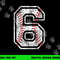 Baseball Jersey Number 6 Vintage Distressed 6th Birthday png, sublimation copy.jpg