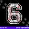 Baseball Jersey Number 6 Vintage Distressed 6th Birthday png, sublimation copy.jpg