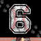 Baseball Jersey Number 6 Vintage Distressed 6th Birthday png, sublimation copy.jpg