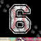 Baseball Jersey Number 6 Vintage Distressed 6th Birthday png, sublimation copy.jpg