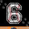 Baseball Jersey Number 6 Vintage Distressed 6th Birthday png, sublimation copy.jpg