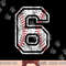 Baseball Jersey Number 6 Vintage Distressed 6th Birthday png, sublimation copy.jpg