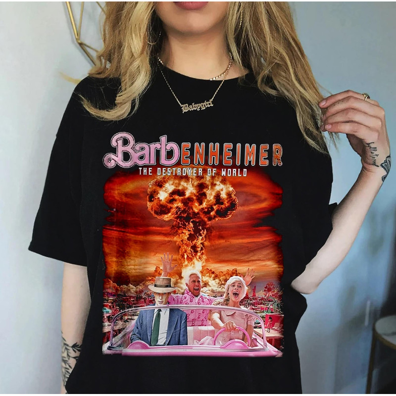 Vintage Barbenheimer T-Shirt, Barbie Oppenheimer Shirt, Barbie Movie Shirt, Barbenheimer Shirt, Barbie Movie T-Shirt - 1.jpg