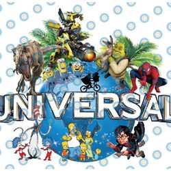 colorful spotlight universal studios singapore florida png, universal studios png digital file, cartoon character png, v
