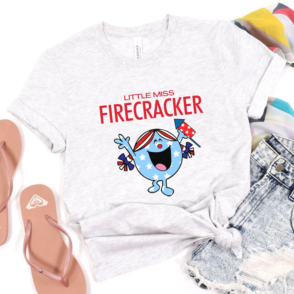 4th of july shirt, little miss firecracker shirt, independence day shirt, little miss america shirt, memorial day shirt, patriotic shirt - 1.jpg