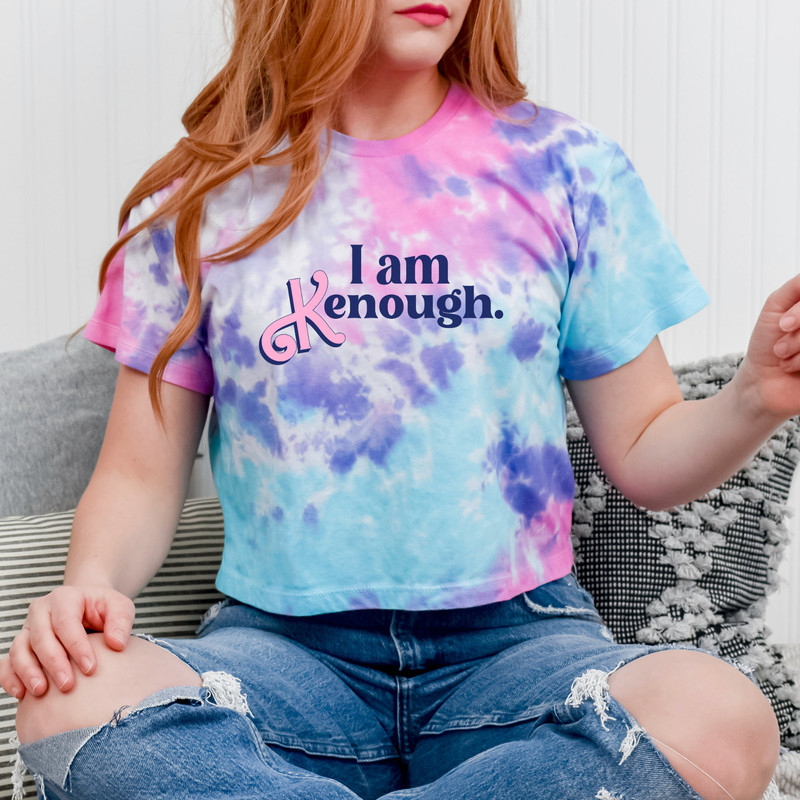 I am kenough crop top, I am kenough sweatshirt, i am kenough hoodie, i am kenough, i am enough, barbi movie, tie dye i am kenough - 3.jpg