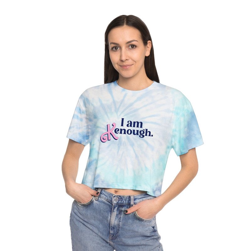 I am kenough crop top, I am kenough sweatshirt, i am kenough hoodie, i am kenough, i am enough, barbi movie, tie dye i am kenough - 4.jpg
