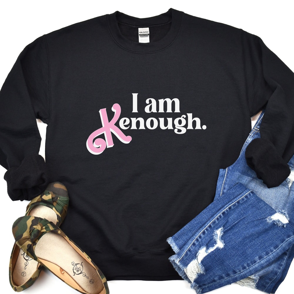 I am kenough sweatshirt, i am kenough hoodie, i am kenough, i am enough, barbi movie, ken shirt, barbi shirt, neon i am kenough - 5.jpg
