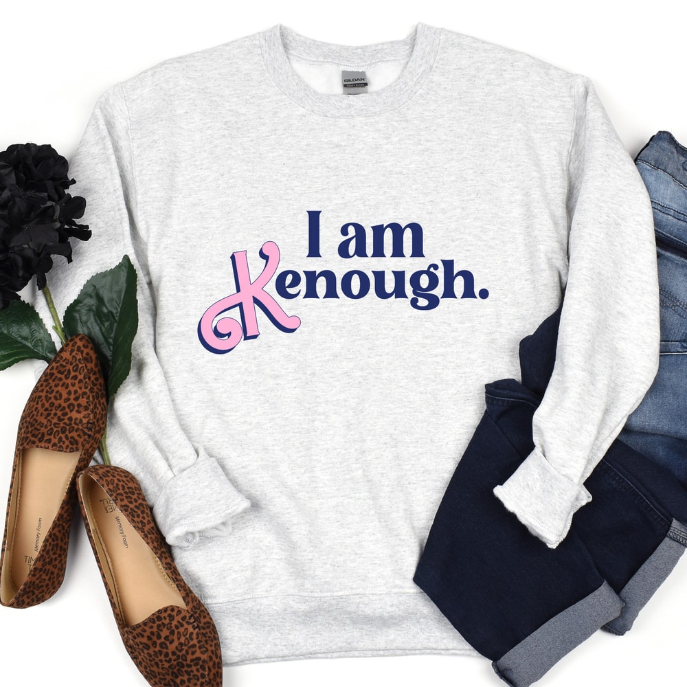 I am kenough sweatshirt, i am kenough hoodie, i am kenough, i am enough, barbi movie, ken shirt, barbi shirt, neon i am kenough - 7.jpg