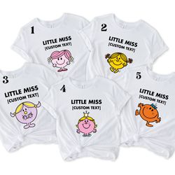 little miss, little miss shirt, custom little miss shirt, mr men shirt, personalized little miss shirt, little miss meme
