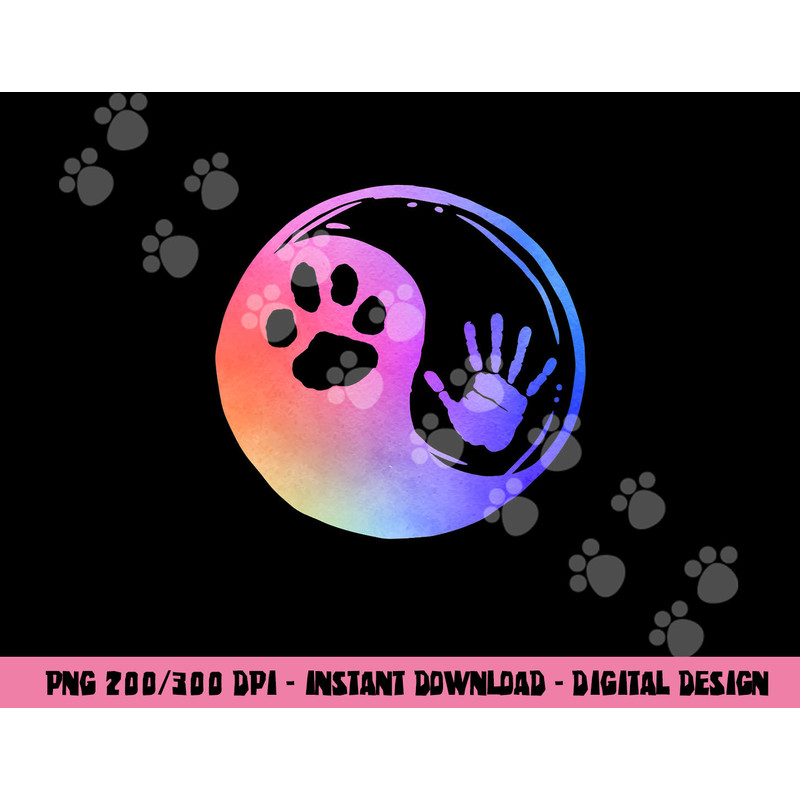 Dog Cat Paw Print Hand Yin Yang Rainbow Pawprint Hand Print png, sublimation copy.jpg