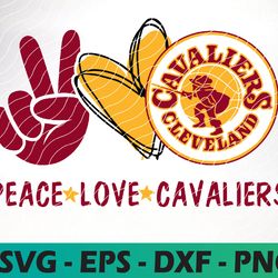 peace love cleveland cavaliers basketball team svg, cleveland cavaliers svg, n b a teams svg, instant download,