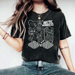 comfort colors arctic monkey shirt, arctic monkey doodle art shirt