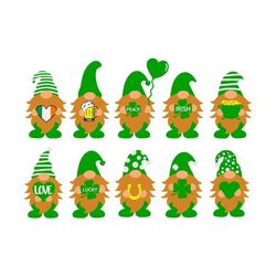 st. patricks day svg, gnome svg, shamrock svg, lucky gnomes svg, three gnomes svg, irish gnome svg, clover svg, lucky sv