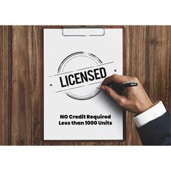 commercial license for all the designs from my shop - digital download for commercial use less than 1000 units