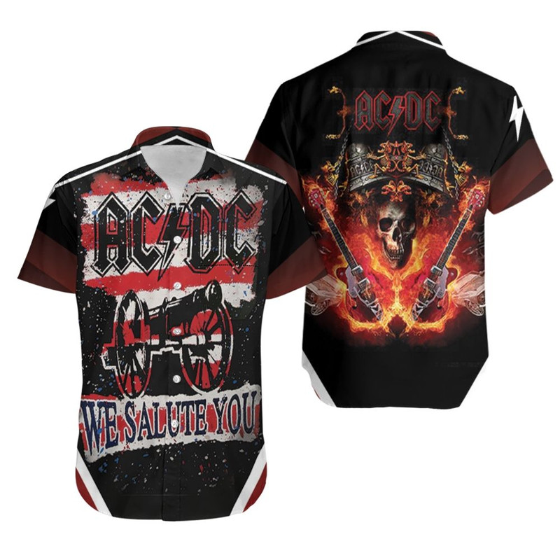 ACDC We Salute You Arsenal Hawaiian Shirt Print Short Sleeve Hawaiian Casual Shirt Aloha Shirt.jpg