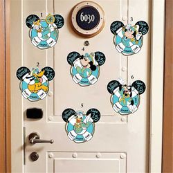 personalized disney inspired magnets for cruise ship stateroom doors, disney cruise 25th silver anniversary door magnet,