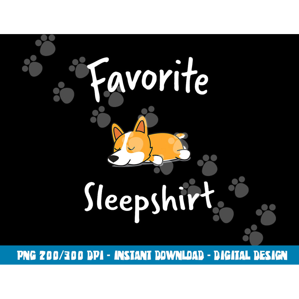 Dog Dogs Corgi Nap Sleeping Sleep Pajama Nightgown  png, sublimation copy.jpg