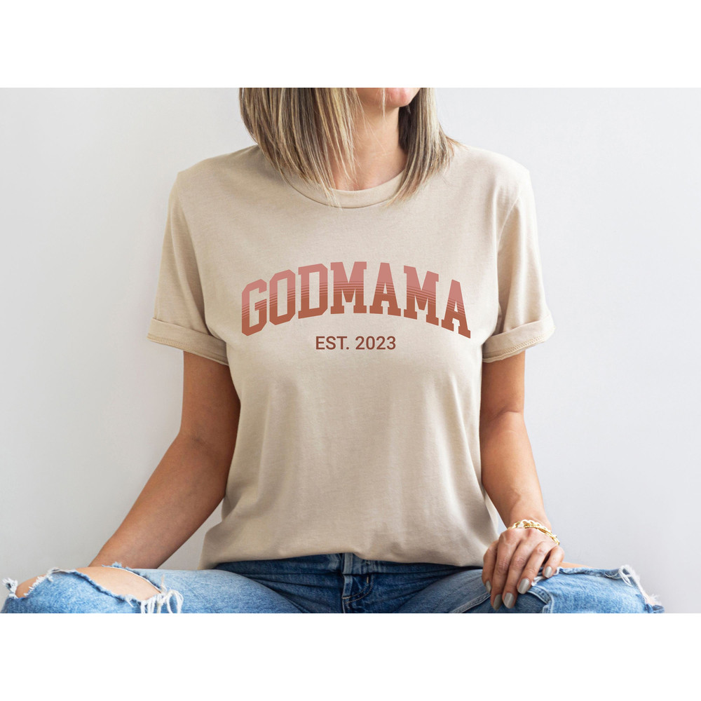 Custom Godmama EST Shirt, Godmama Gift, God Mother Shirt, Godmother Gift, Godmama T Shirt, Godmama Baptism Shirt, Godmother Proposal Gift - 2.jpg
